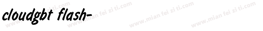 cloudgbt flash字体转换